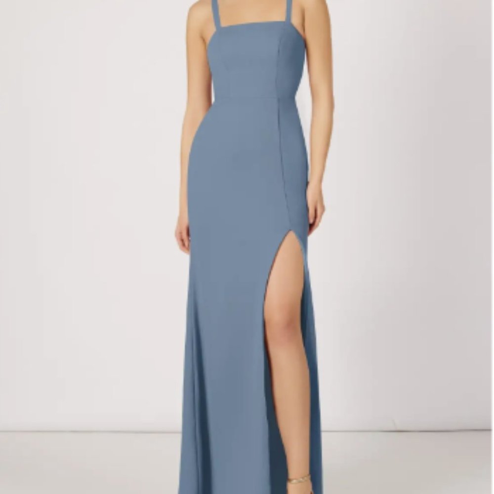 AZAZIE GIANETTA Bridesmaid Dress - Dusty Blue